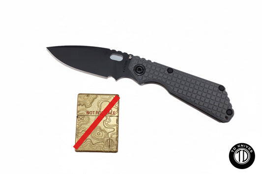Strider SnG Monkey Edge Frag Pattern W/ Grey G10 Handle (Knife Only)